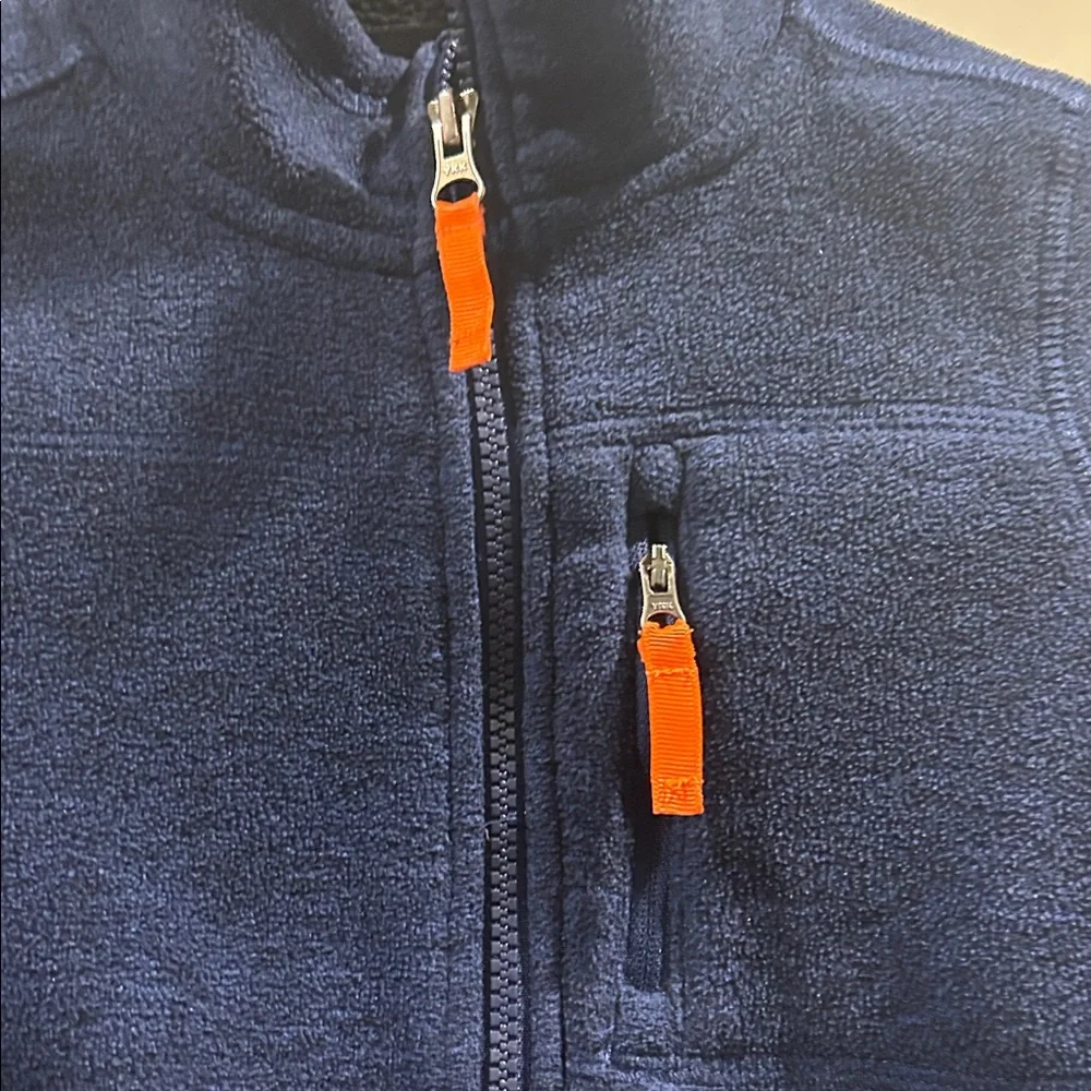 32 Degrees Heat kids Fleece Sherpa lined ZipUp Jacket pockets Size XS (5/6) blue